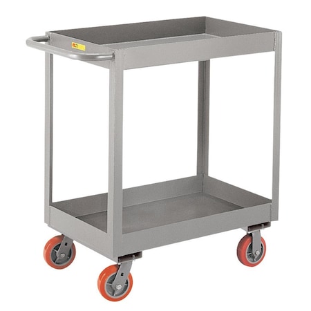 12 Ga. Steel Utility Cart, 2 Shelves, 3600 Lb